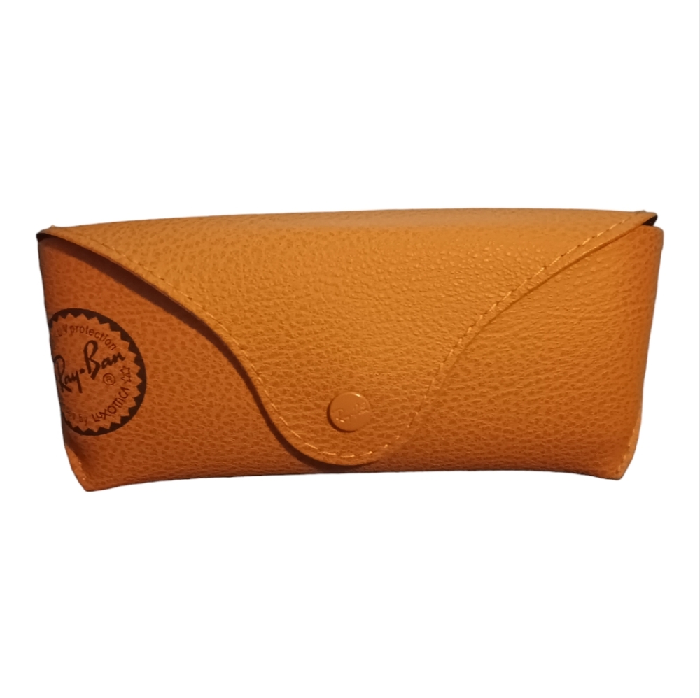 Ray-Ban tan leather sunglass eyeglass case euc